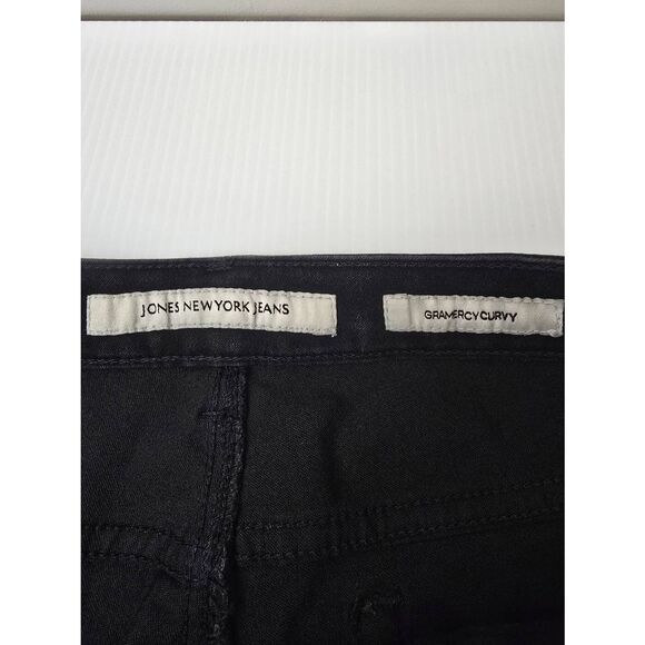 Jones New York Jeans Black Missy Sz 12 Short - Picture 3 of 11